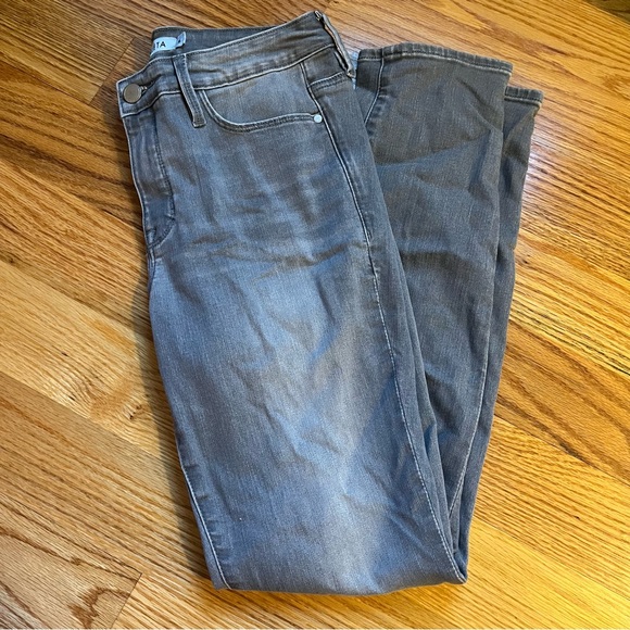 Athleta Sculptek Skinny Jeans Gray Wash size 6 - Picture 2 of 9